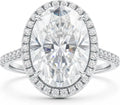 Oval Moissanite Engagement Ring