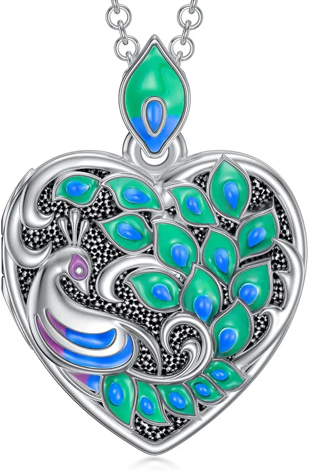 Sterling Silver Locket Heart Necklace