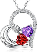 Birthstone Heart Necklace