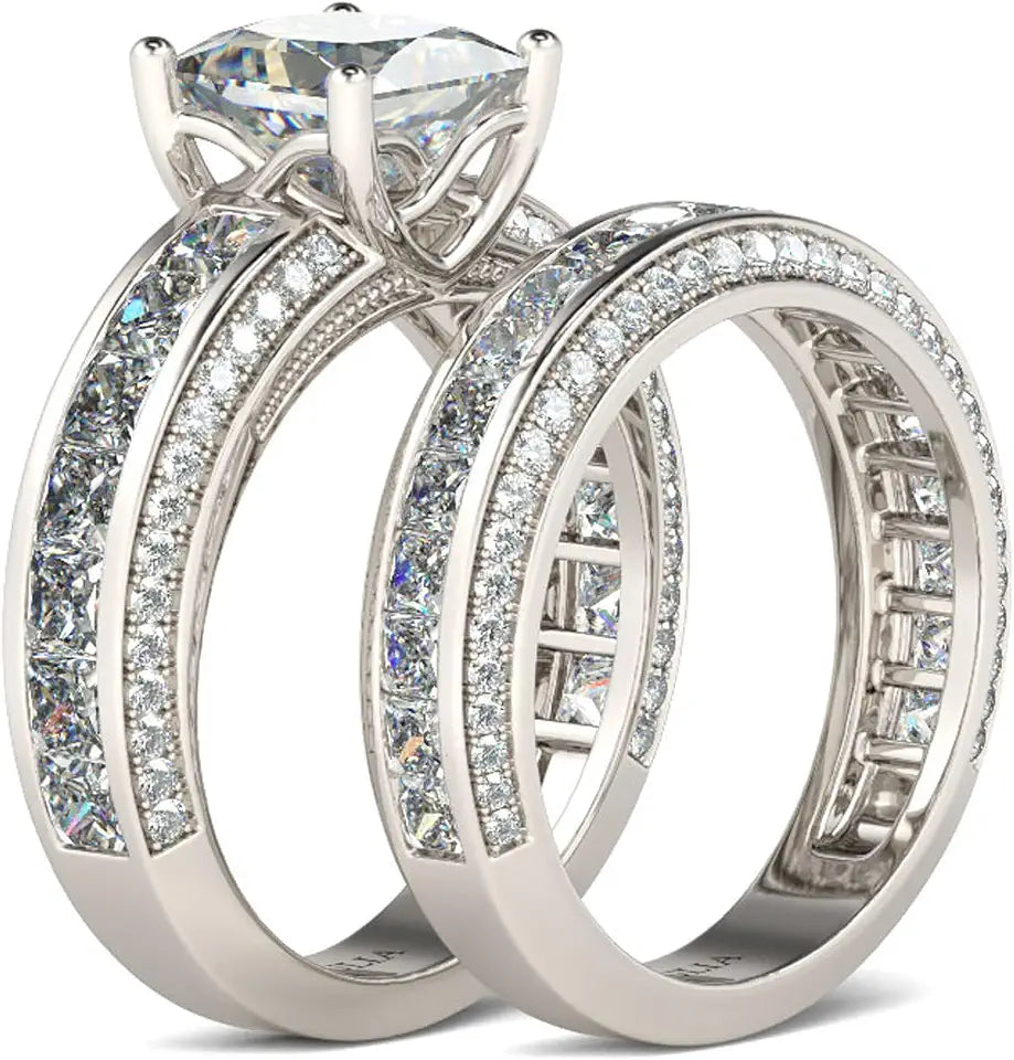 Sterling Silver Cubic Zirconia Jewelry Set