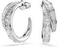 Rhodium-Plated Hoop Earrings