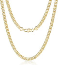 Gold-Tone Cuban Link Necklace, 6 mm