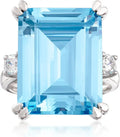 Sterling Silver Aquamarine Ring