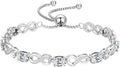 Birthstone Tennis Infinity Bracelet