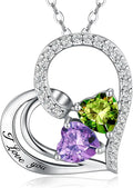 Birthstone Heart Necklace