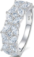 Sterling Silver Moissanite Ring