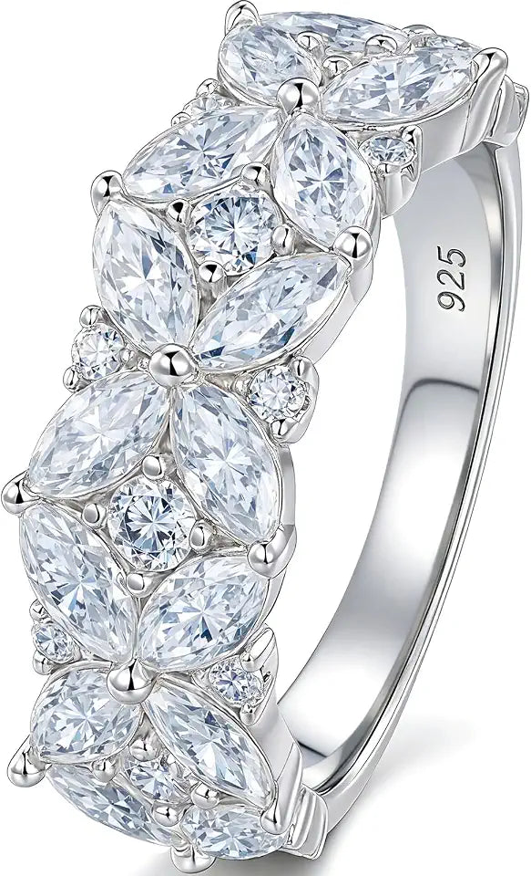 Sterling Silver Moissanite Ring