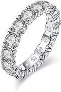 Moissanite Wedding Band, 4.0 mm