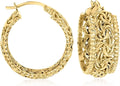 Gold-Tone Hoop Earrings