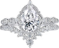 Sterling Silver Moissanite Ring