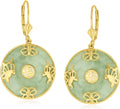 Gold-Tone Drop Butterfly Earrings
