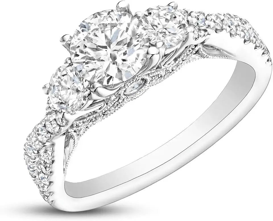 Moissanite Engagement Ring