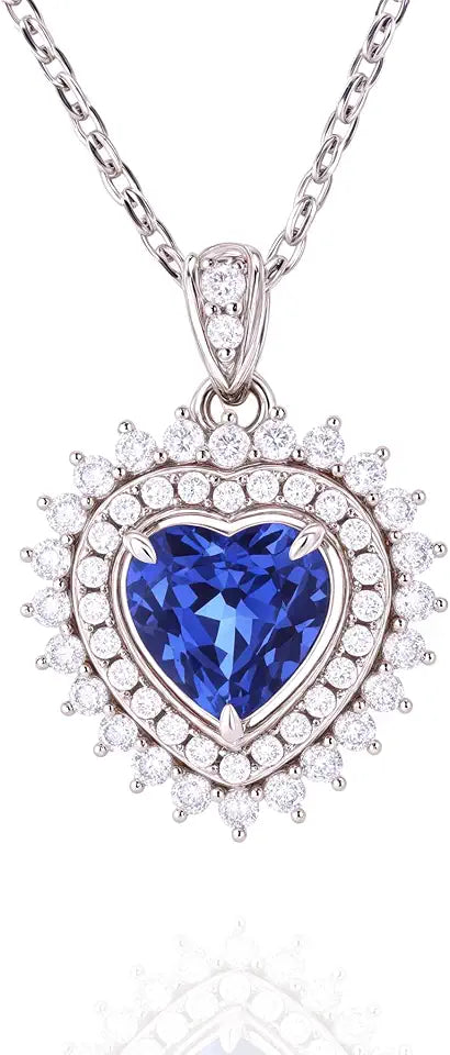 Sapphire Heart Necklace