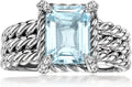 Sterling Silver Topaz Ring