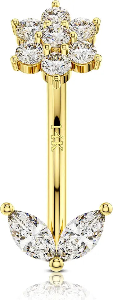 Gold-Tone Body Jewelry, 8mm