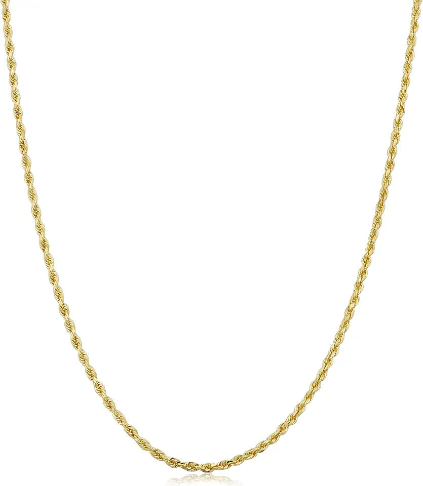 Gold-Tone Rope Necklace, 1.6 mm