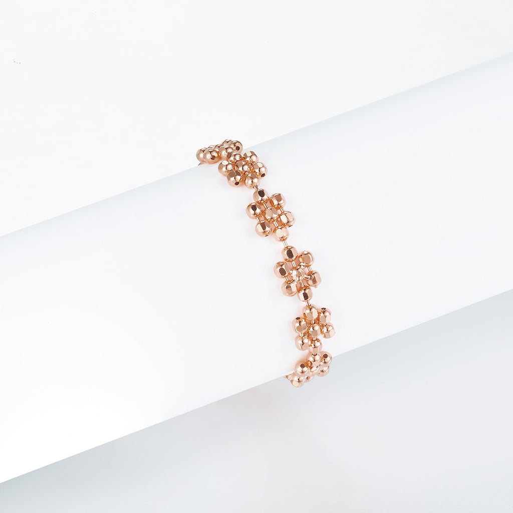 Sterling Silver Clover Flower Ring for Women, Adjustable 14 — alternate angle