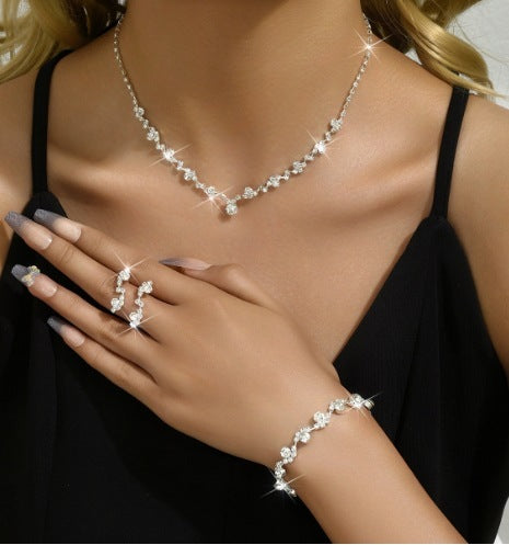 Wedding Jewelry Set for Women – Necklace, Earrings and Bracelet