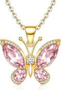 Birthstone Butterfly Necklace