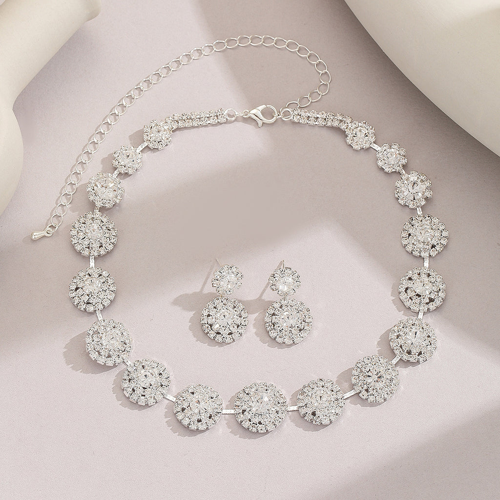 Bridal Necklace and Earrings Set, Four Styles — finish detail