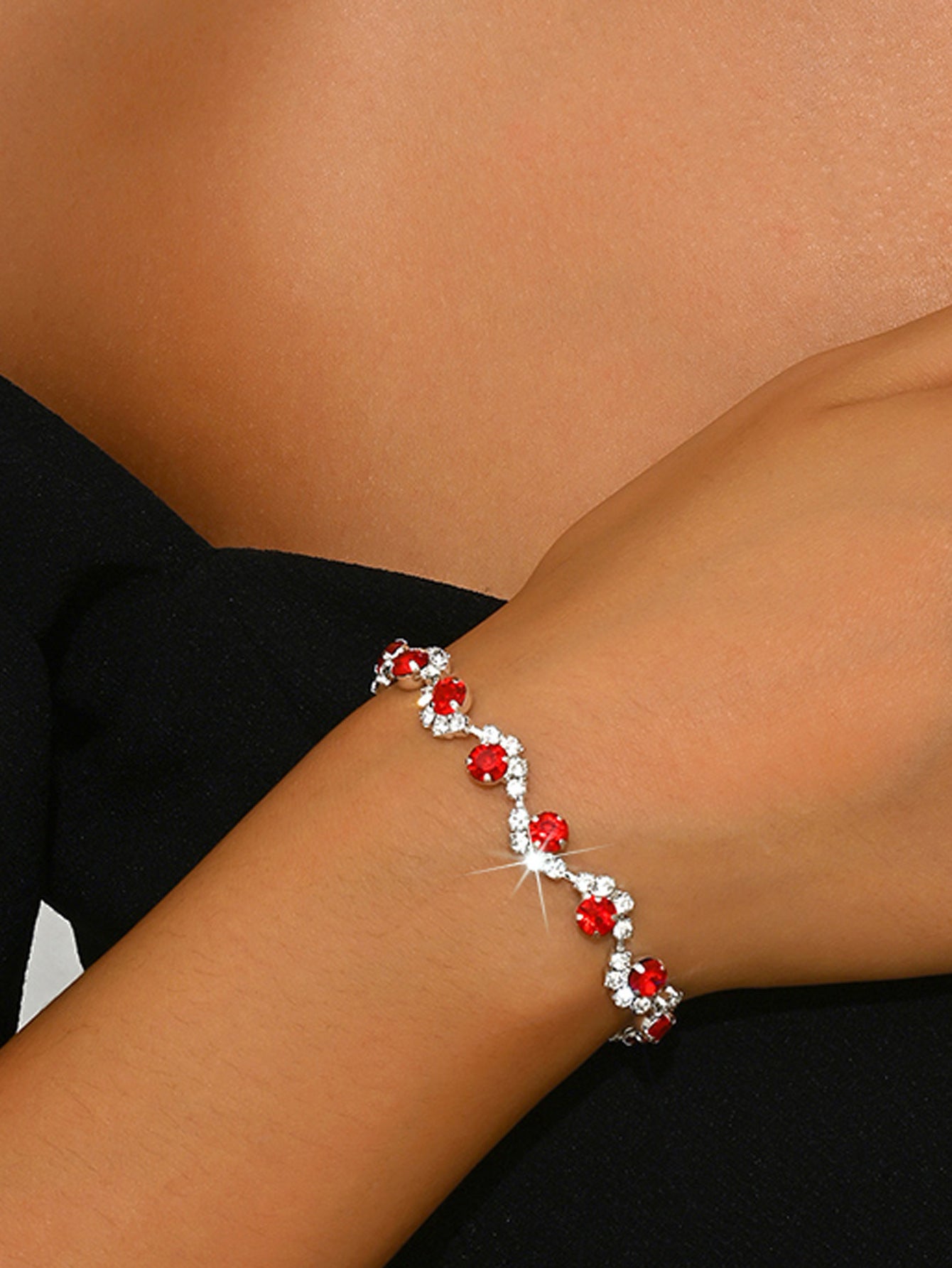 Pearl and Rhinestone Bracelet for Women in Ten Styles — Silver, Gold, Rose Gold or Gun Black Tone