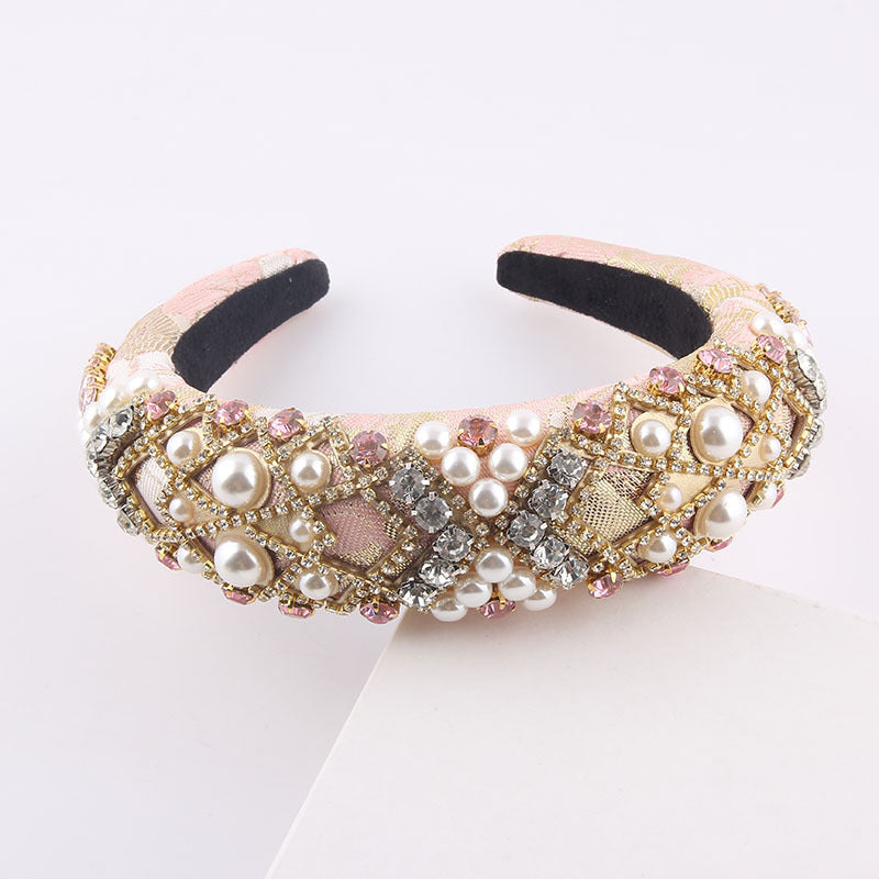 Oversized Baroque Padded Headband for Women, Three Designs — Statement Hair Accessory for Events